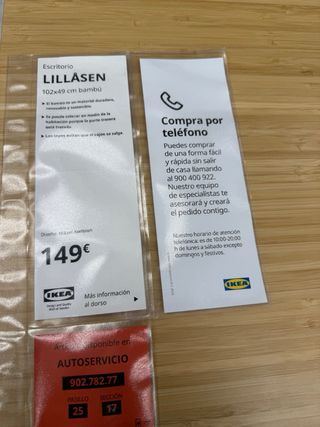 Mesa escritorio IKEA bambú