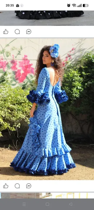 Traje de flamenca todas las tallas y colores pida