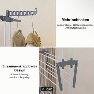 Tendedero Plegable Metálico Gris