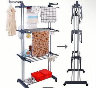 Tendedero Plegable Metálico Gris