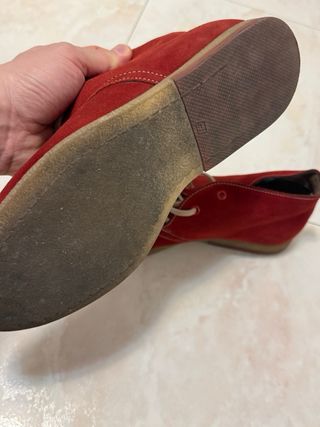 Scarpe camoscio rosse Tg 41