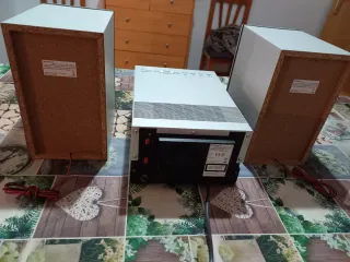 Minicadena radio CD Sony Plata/Negro