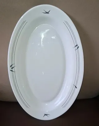 Fuente grande ovalada Harmonia pájaros