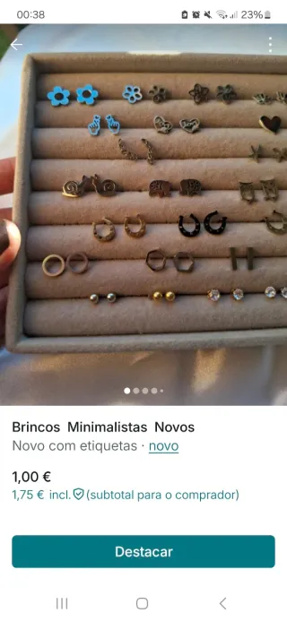 Brincos Minimalistas Novos
