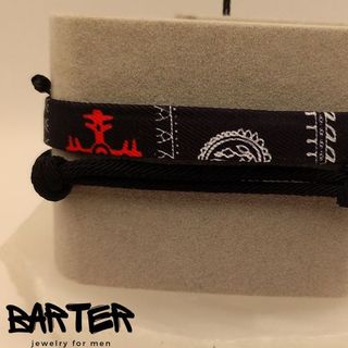 Pulseras Barter T344 Hombre Negro Rojo