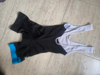 Maillot Ciclismo Niño Negro/Blanco Btwin