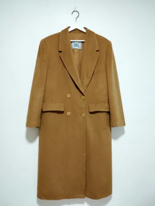 Abrigo Lana Vintage Burberry Marrón