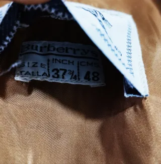 Abrigo Lana Vintage Burberry Marrón