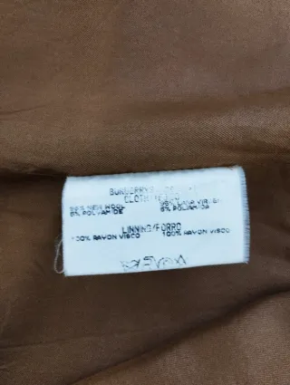 Abrigo Lana Vintage Burberry Marrón