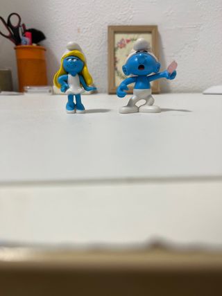 Figuras Pitufo y Pitufina