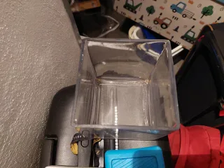 Jarrón de cristal cuadrado