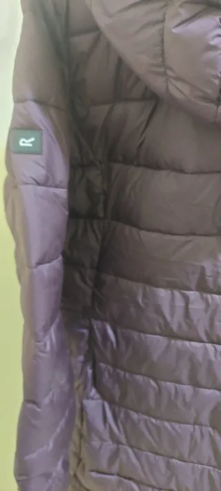 Chaqueta mujer plumífera morada nueva