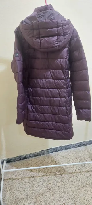 Chaqueta mujer plumífera morada nueva