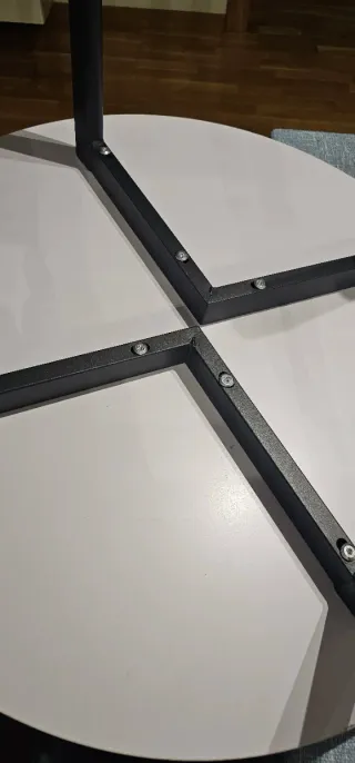 Mesa redonda 80cm efecto mármol