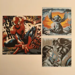 Litogramas de Disney y Marvel