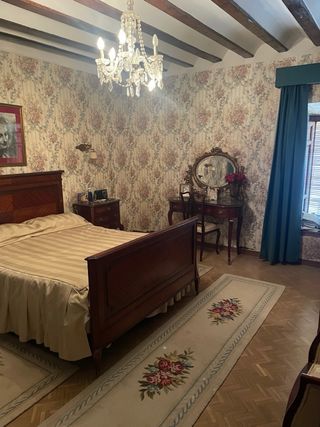 Tocador antiguo madera y cristal