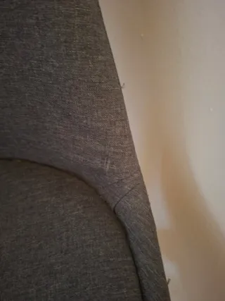 Conjunto 4 sillas madera y tela