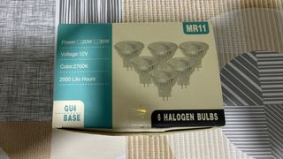 6 Bombillas Halógenas MR11 GU4 12V 20W
