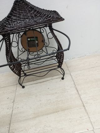 Reloj decorativo estilo jaula