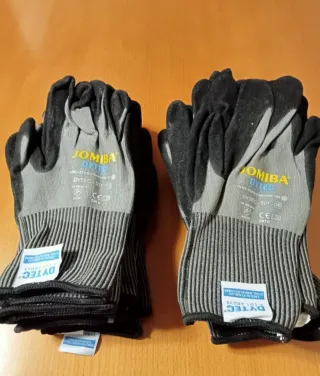 Lote 9 Pares Guantes Seguridad Talla 10 Dytec