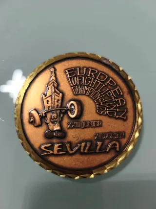 Medalla Campeonatos Europeos Halterofilia Sevilla