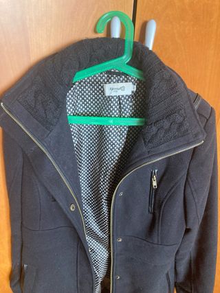 Abrigo Formula Joven Negro Talla M-L