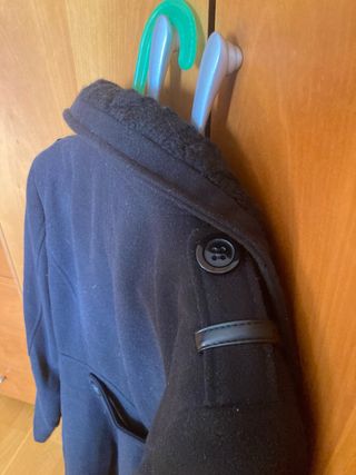 Abrigo Formula Joven Negro Talla M-L