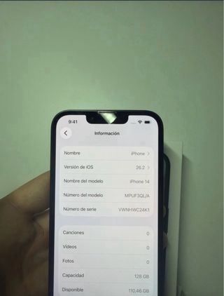 iPhone 14 128GB 86% Batería  Azul Medianoche