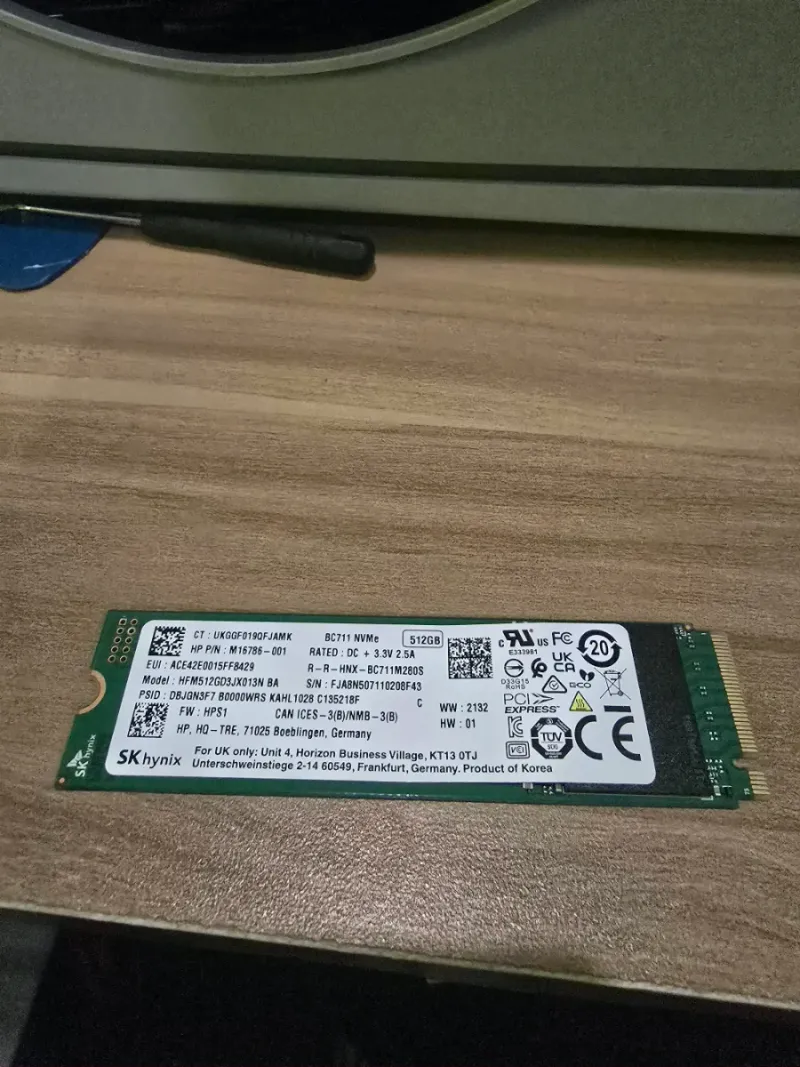 SSD 512GB SK hynix  NVMe PCIe Gen3x4 afbeelding 2