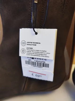 Botines Zara Talla ( 35,36 y 37) Marrón