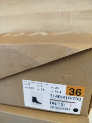 Botines Zara Talla ( 35,36 y 37) Marrón