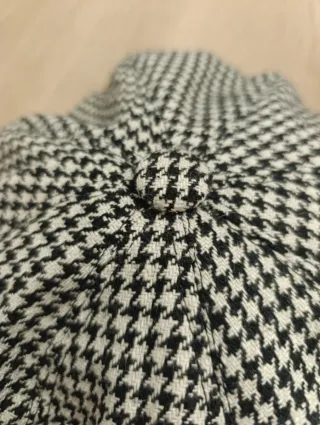 Gorro Parisino Blanco y Negro