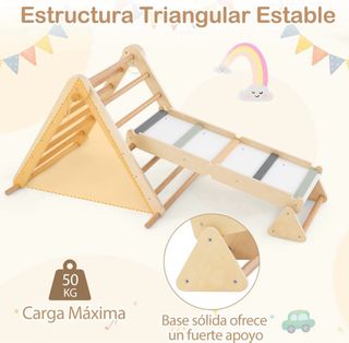 Set Escalada Montessori Madera como nuevo