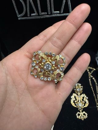 Aderezo Fallera Dalila Oro Blanco