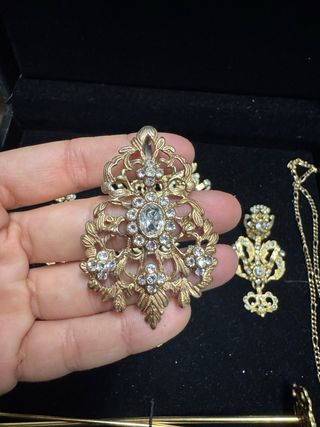 Aderezo Fallera Dalila Oro Blanco