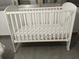 Cuna Bebecar Trama Blanca