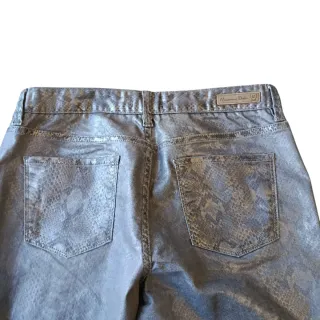 Pantalón Massimo Dutti Talla 40 Efecto Serpiente