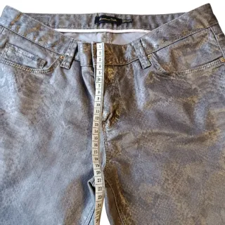 Pantalón Massimo Dutti Talla 40 Efecto Serpiente
