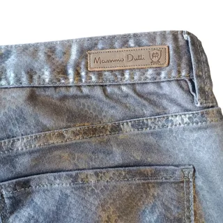 Pantalón Massimo Dutti Talla 40 Efecto Serpiente