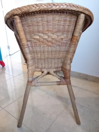 Silla mimbre Ikea