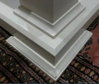 Mesa Centro Madera Maciza y Cristal