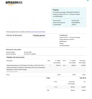 Cecotec Microondas Grill ProClean 9110