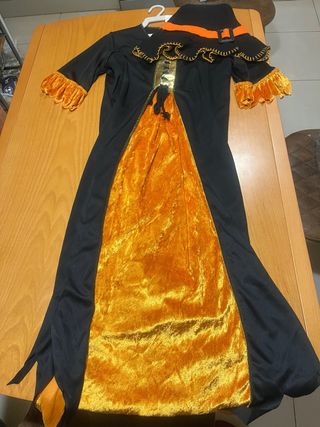 Disfraz Bruja Infantil Negro y Naranja