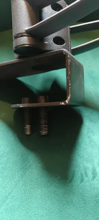 Soporte doble monitor negro/gris