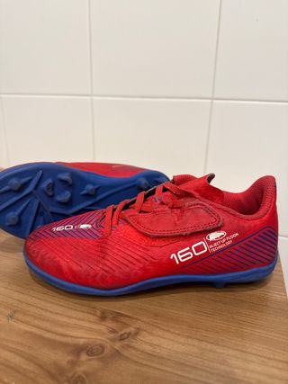 Botas de fútbol Kipsta Rojas Talla 32