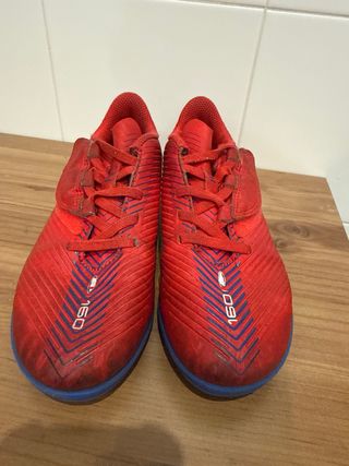 Botas de fútbol Kipsta Rojas Talla 32