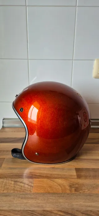 Casco Bell Custom 500 Metalflake Naranja
