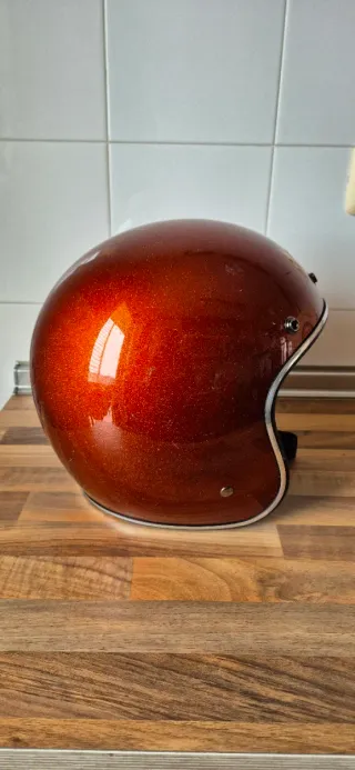 Casco Bell Custom 500 Metalflake Naranja