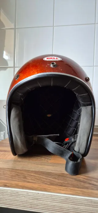 Casco Bell Custom 500 Metalflake Naranja