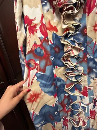 Traje de flamenca volantes estampado